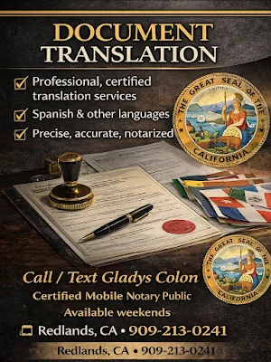 APOSTILLE - APOSTILLA - MOBILE NOTARY PUBLIC