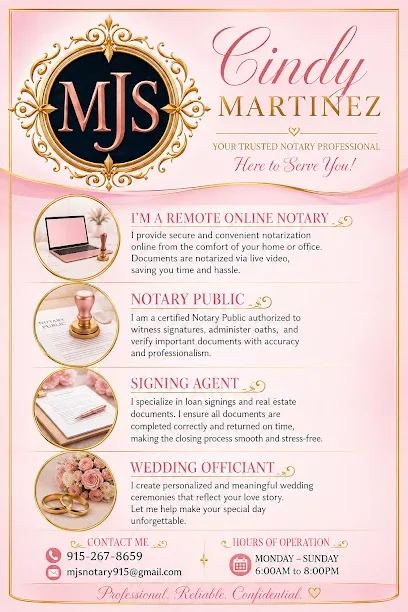 Cindy J Martinez /MJS Notary