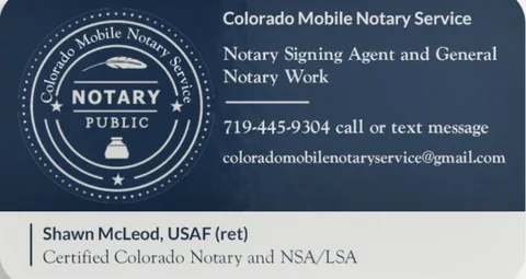 Colorado Mobile Notary Service