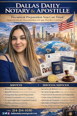 Dallas Daily Notary & Apostille