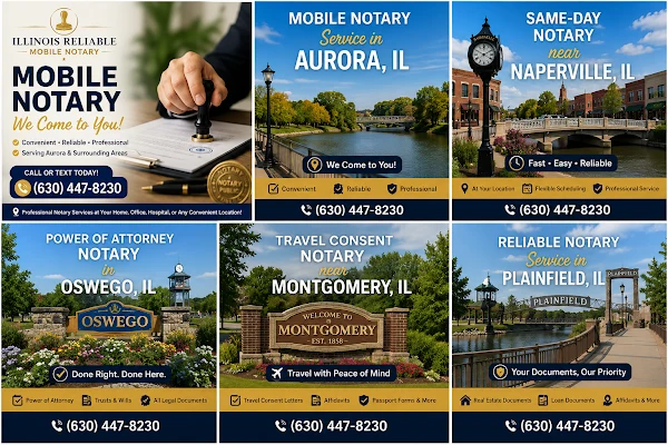 Illinois Reliable Mobile Notary