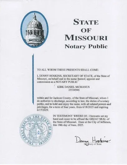 Missouri Mobile Notary Public