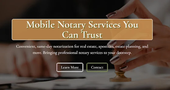 Mobile Notary Public/Apostille Services