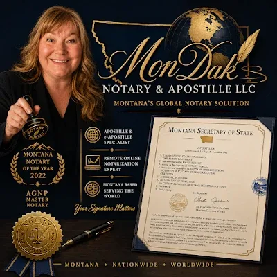 MonDak Notary & Apostille LLC