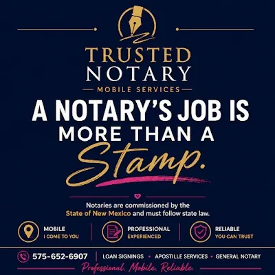 Trusted Notary Services - Las Cruces Mobile Notary