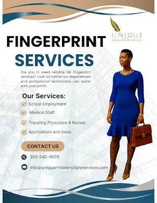 Unique Mobile Notary Services - Apostille Service & Fingerprint Services